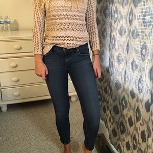 Free people skinny jeans distressed design!